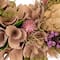 12" Purple & Beige Wooden Floral & Preserved Artichoke Wreath